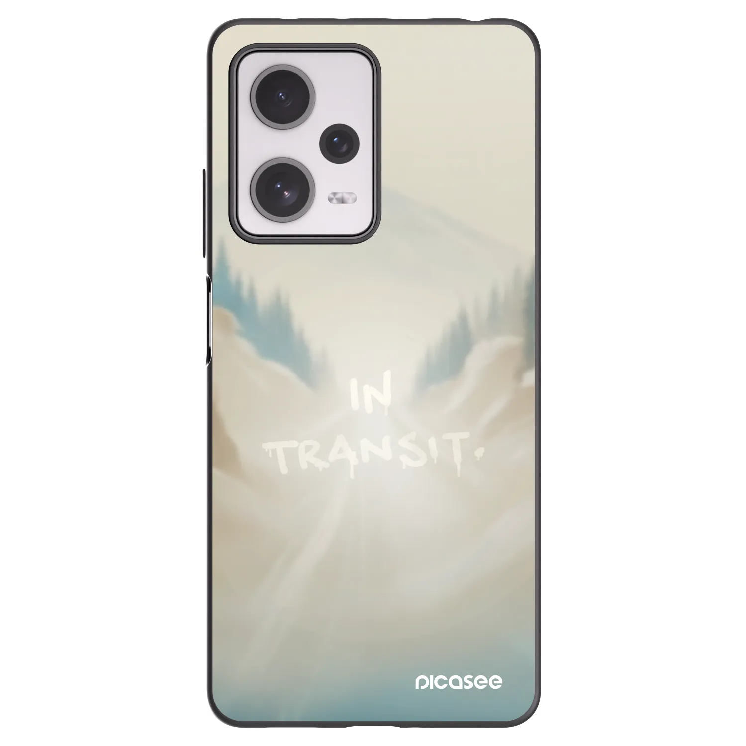 Picasee silikonski črni ovitek za Xiaomi Redmi Note 12 Pro+ 5G - IN TRANSIT