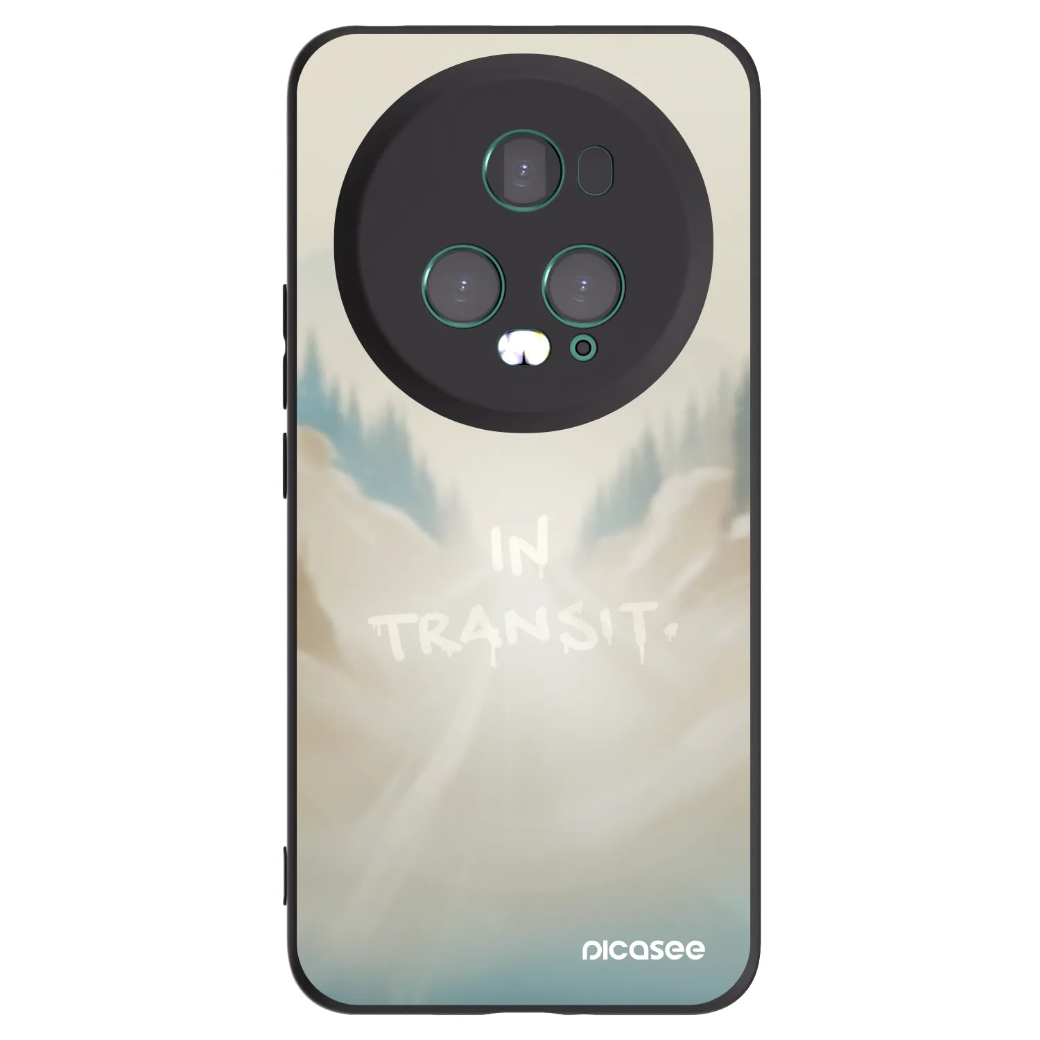 Picasee silikonski črni ovitek za Honor Magic5 Pro - IN TRANSIT