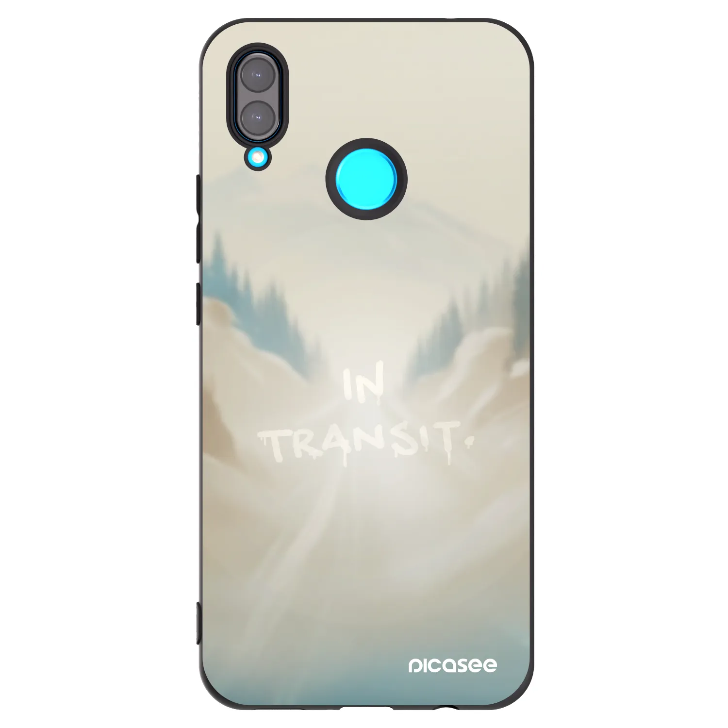 Picasee silikonski črni ovitek za Huawei Nova 3 - IN TRANSIT