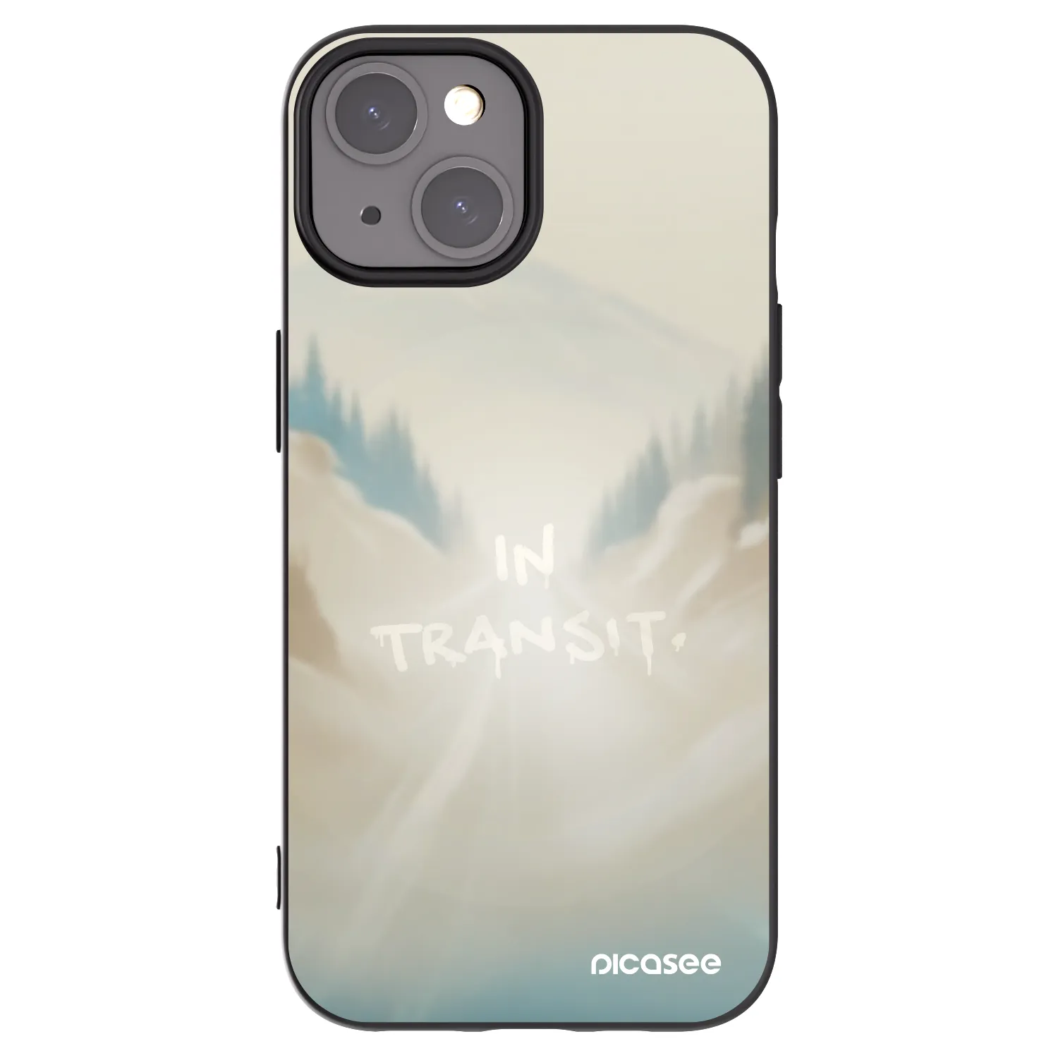 Picasee silikonski črni ovitek za Apple iPhone 15 - IN TRANSIT