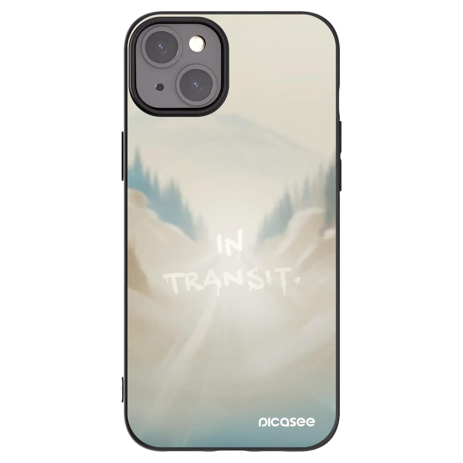 Picasee silikonski črni ovitek za Apple iPhone 15 Plus - IN TRANSIT