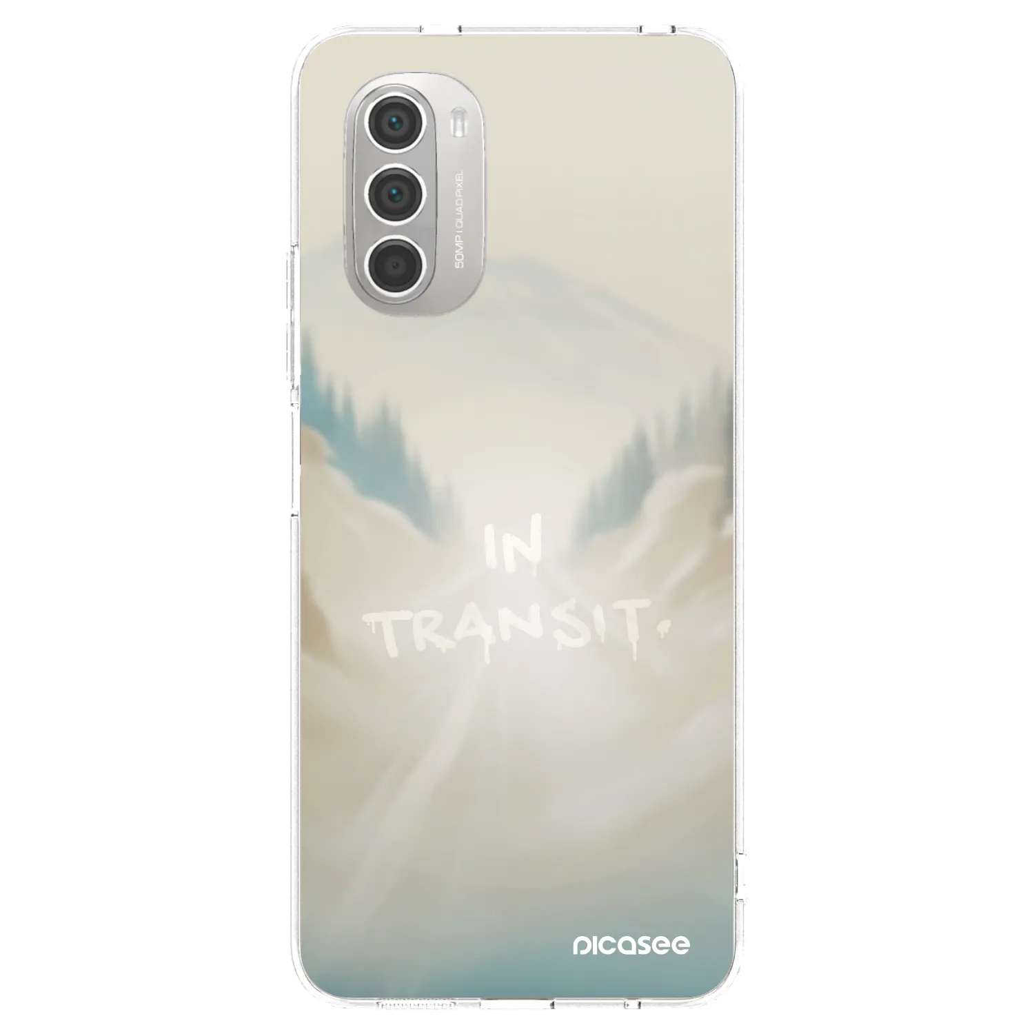 Picasee silikonski prozorni ovitek za Motorola Moto G51 - IN TRANSIT