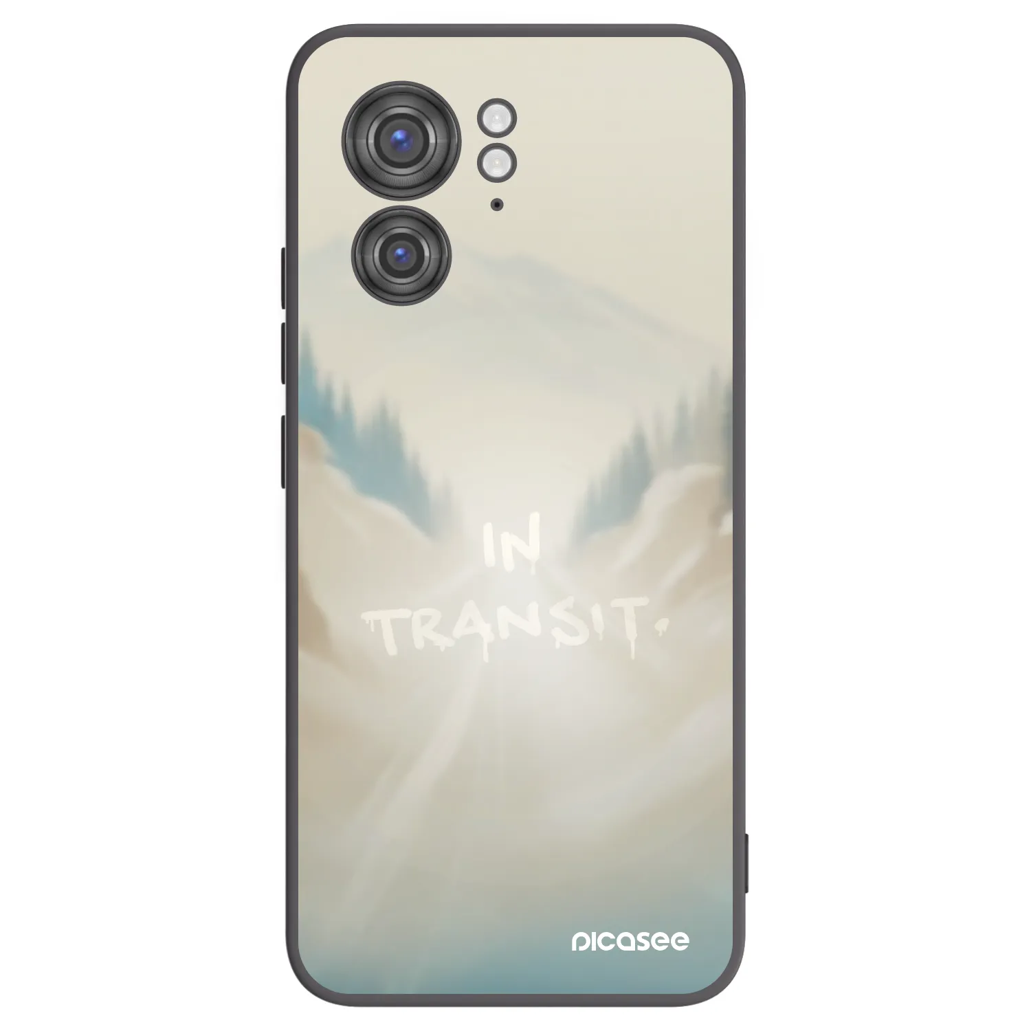 Picasee silikonski črni ovitek za Motorola Edge 40 - IN TRANSIT