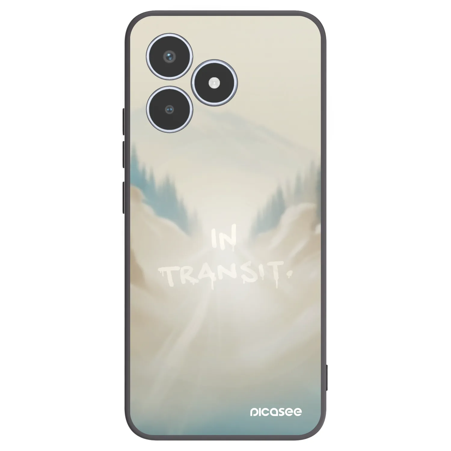 Picasee silikonski črni ovitek za Realme C53 - IN TRANSIT