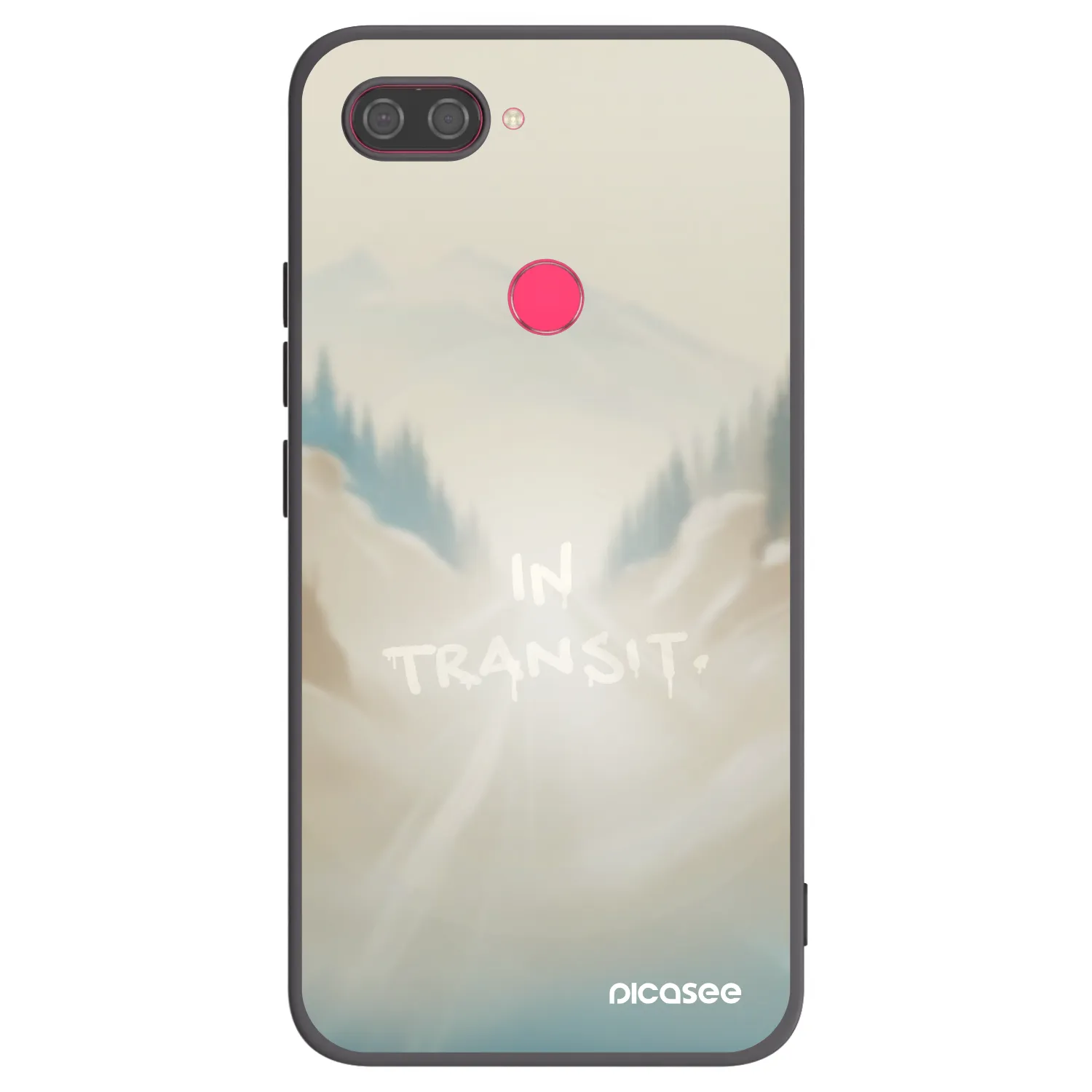 Picasee silikonski črni ovitek za Xiaomi Mi 8 Lite - IN TRANSIT