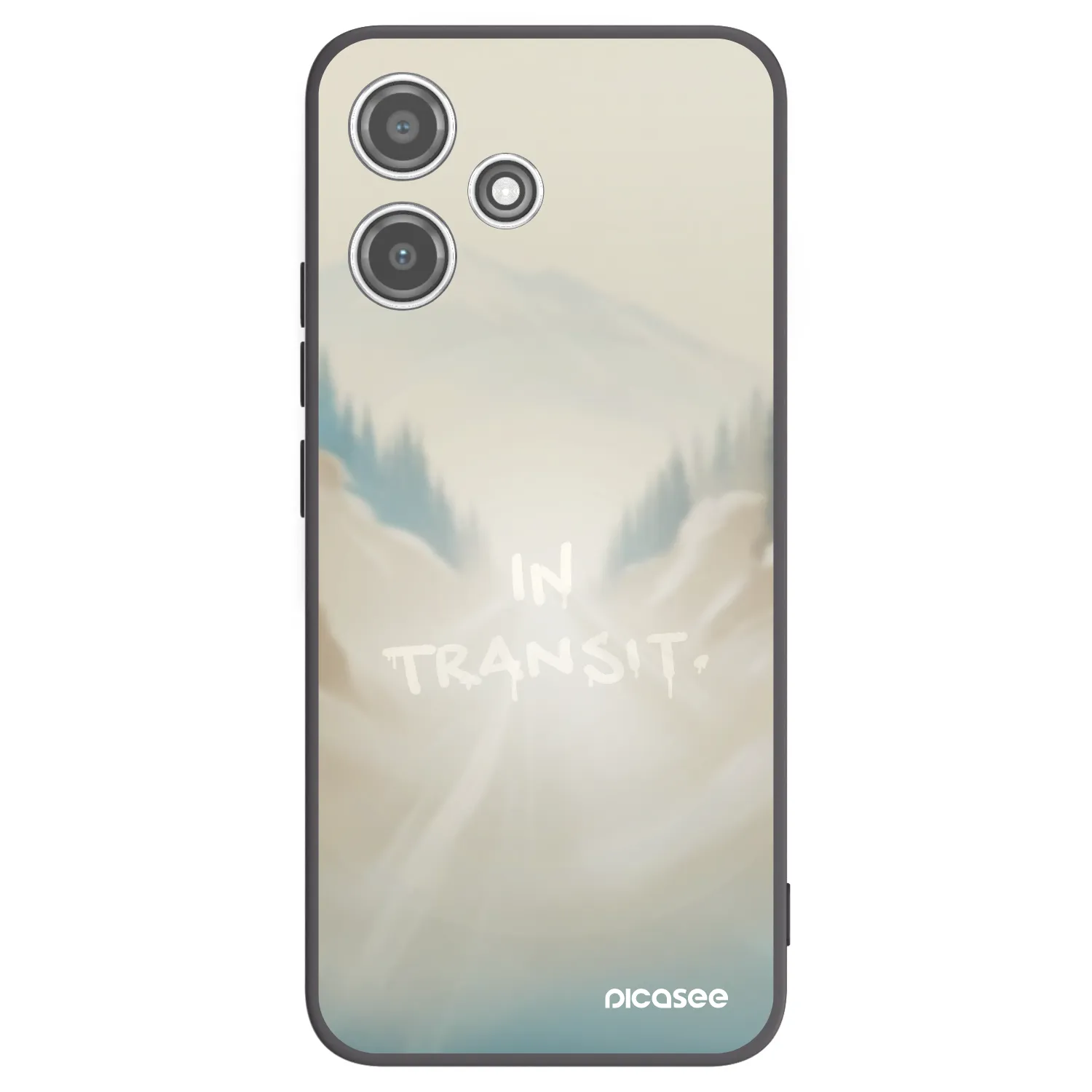 Picasee silikonski črni ovitek za Xiaomi Redmi 12 5G - IN TRANSIT