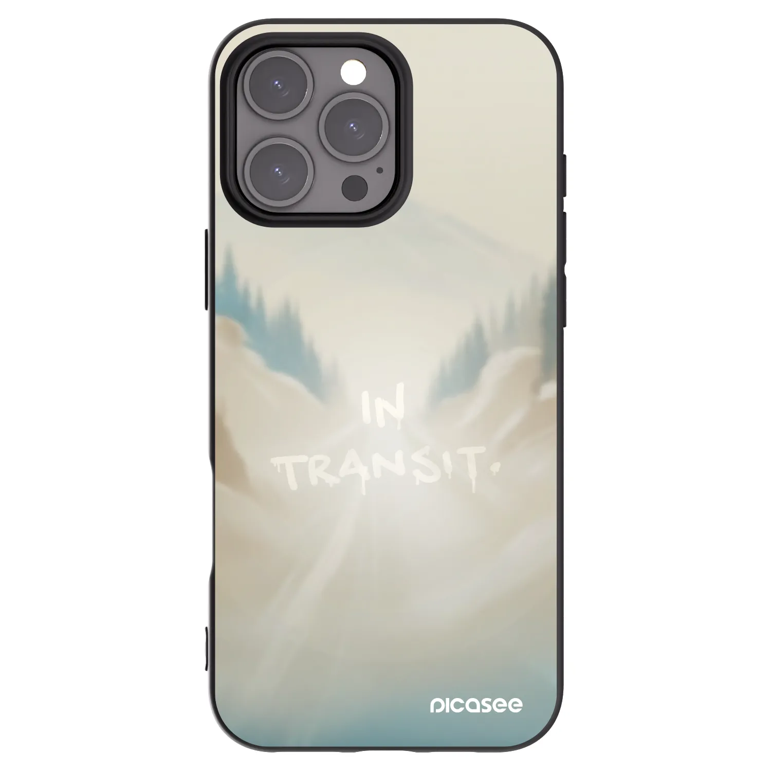 Picasee silikonski črni ovitek za Apple iPhone 16 Pro Max - IN TRANSIT