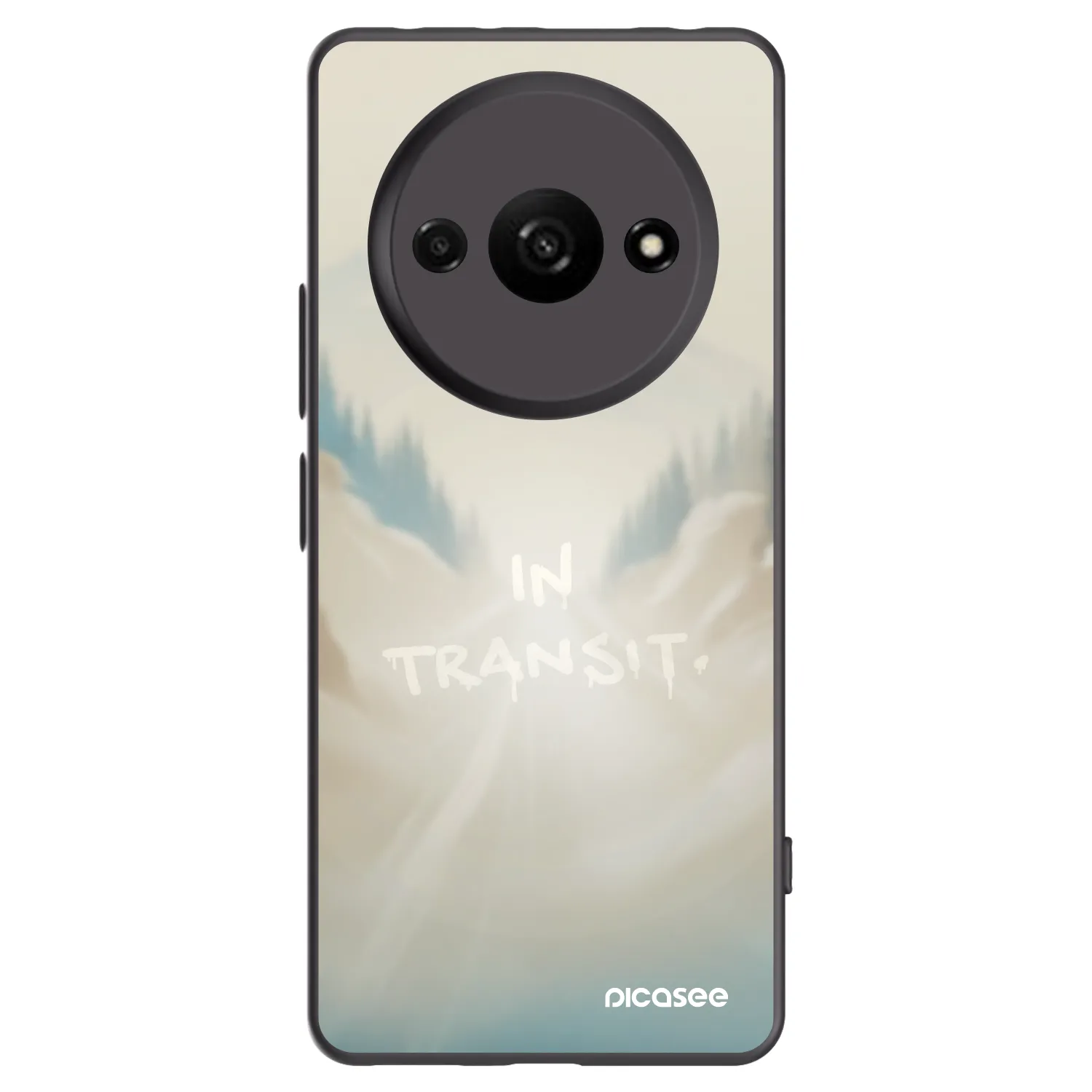 Picasee silikonski črni ovitek za Xiaomi Redmi A3 - IN TRANSIT