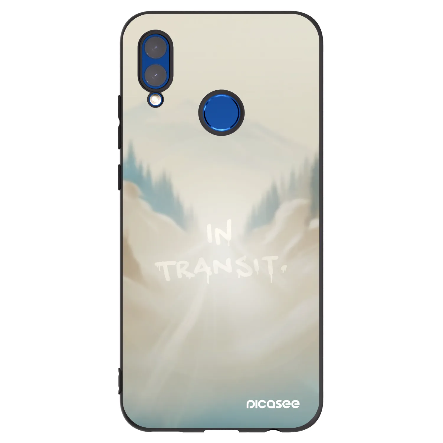Picasee silikonski črni ovitek za Honor 10 Lite - IN TRANSIT
