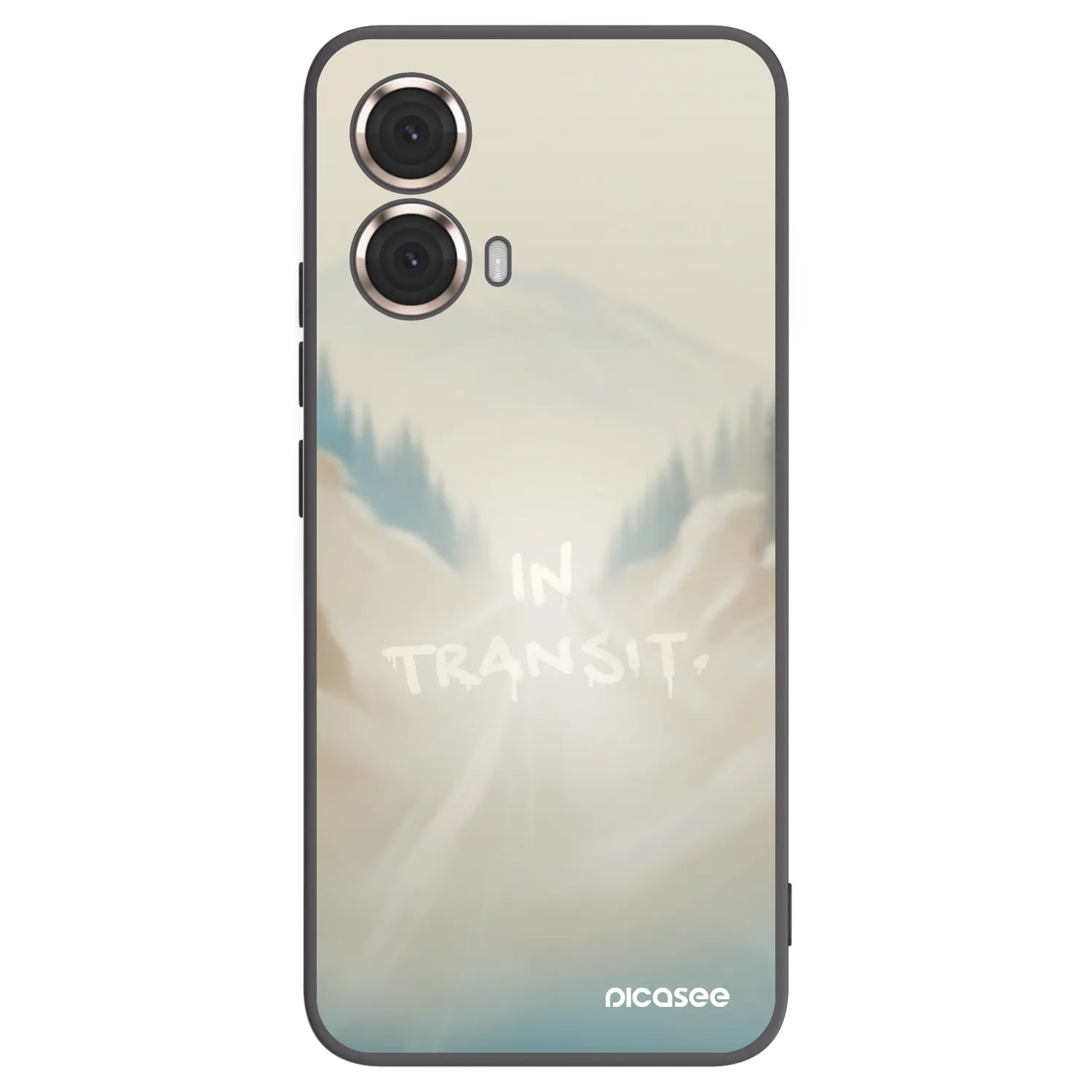 Picasee silikonski črni ovitek za Motorola Moto G85 - IN TRANSIT