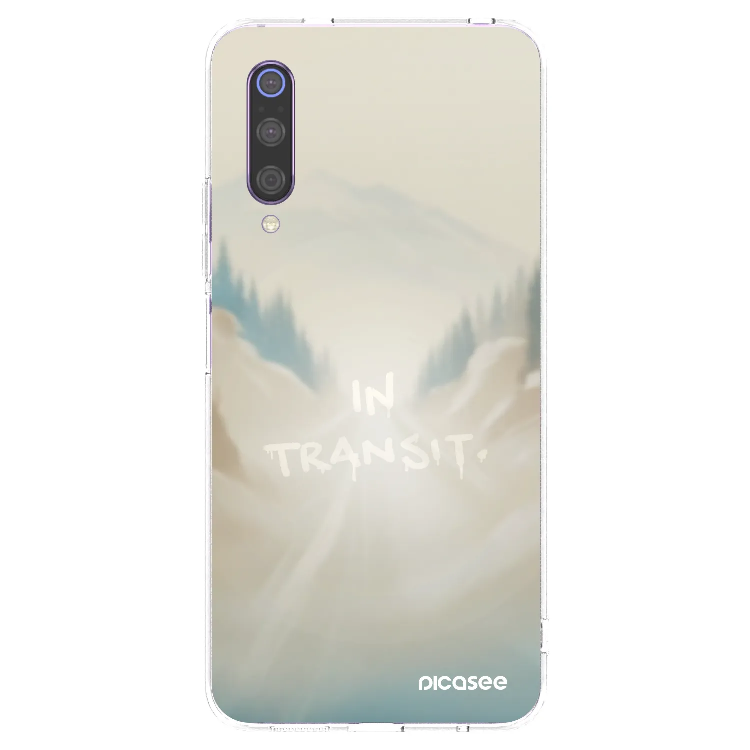 Picasee silikonski prozorni ovitek za Xiaomi Mi 9 - IN TRANSIT