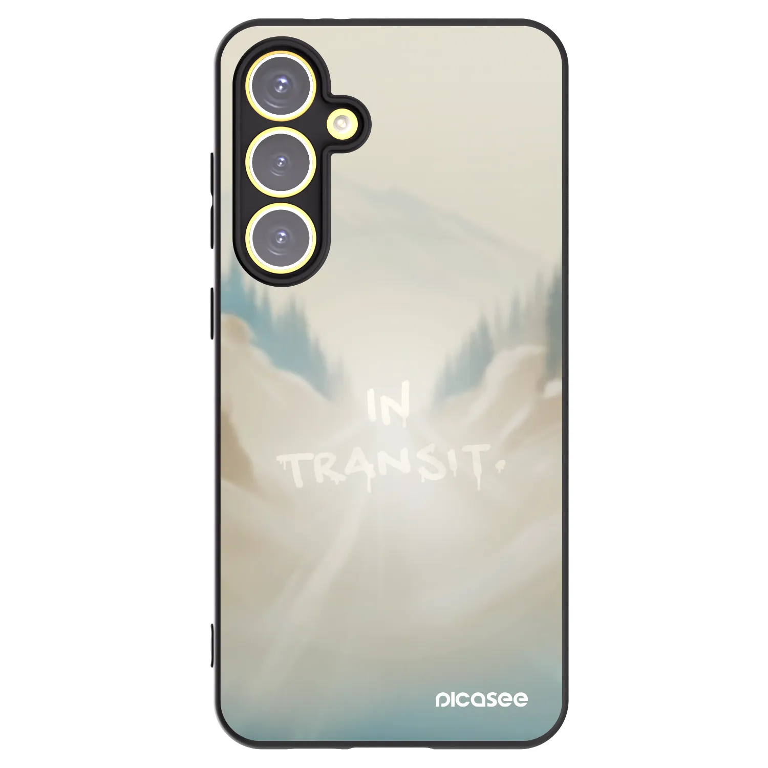 Picasee silikonski črni ovitek za Samsung Galaxy S24 FE S721B - IN TRANSIT