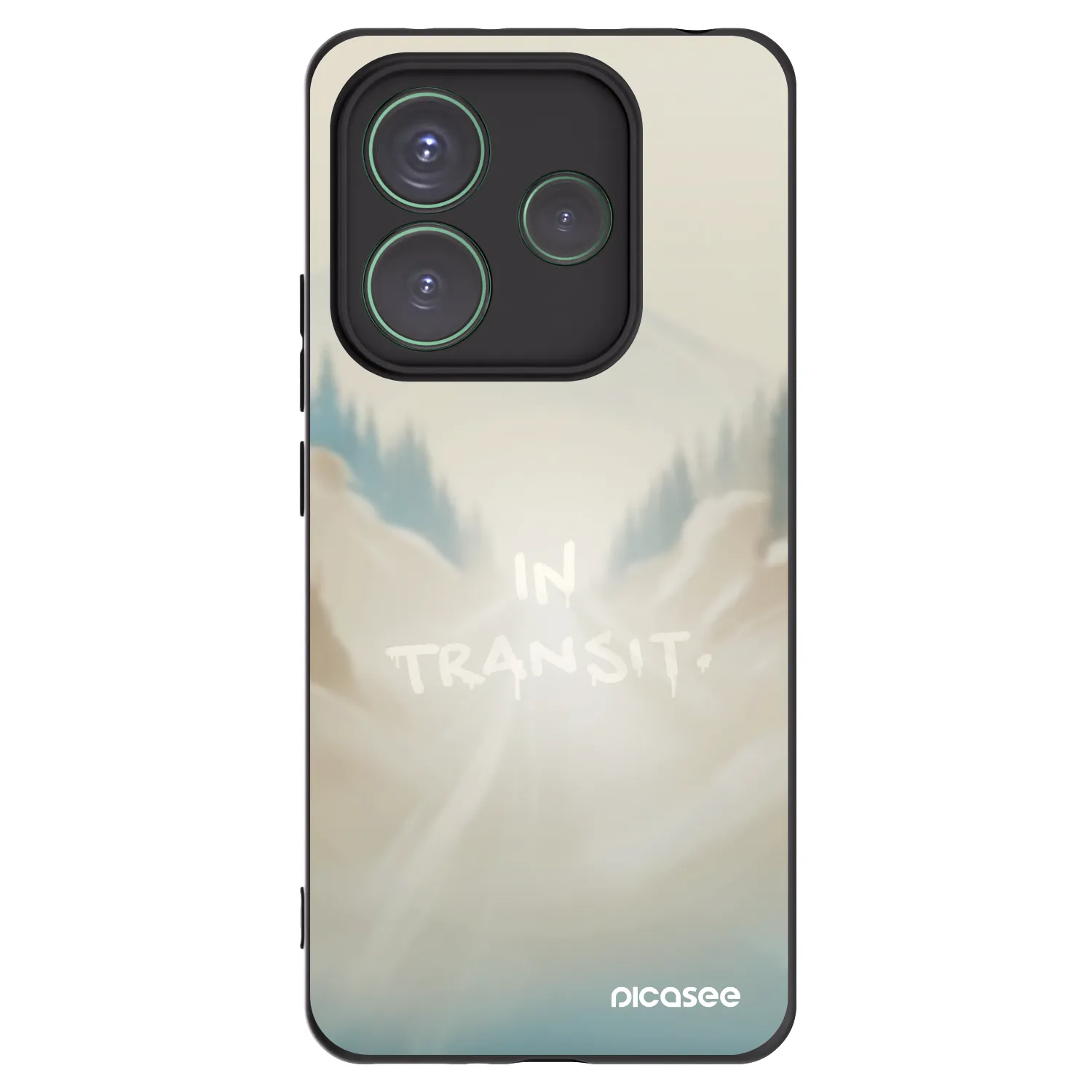 Picasee silikonski črni ovitek za Xiaomi Redmi Note 14 5G - IN TRANSIT