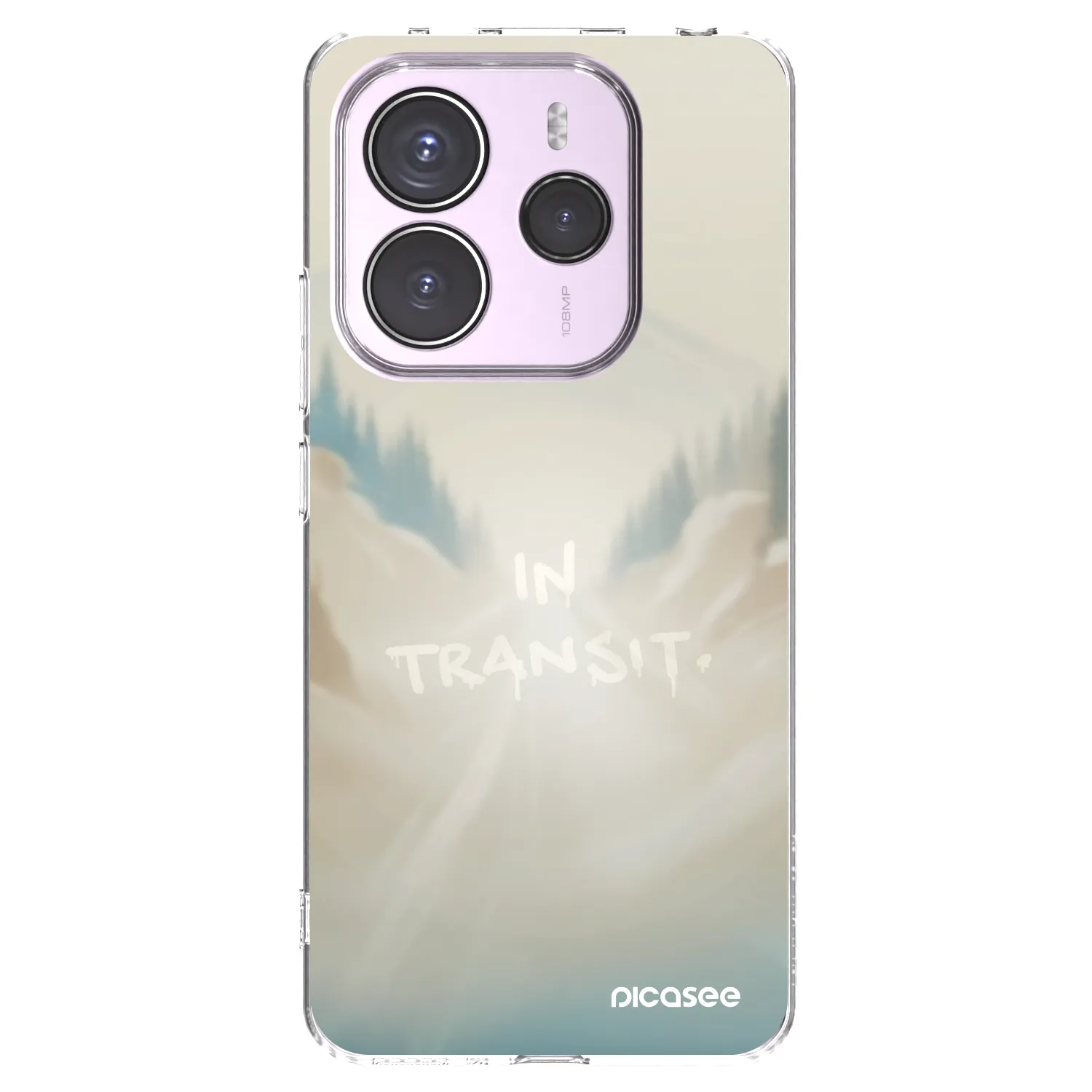 Picasee silikonski prozorni ovitek za Xiaomi Redmi Note 14 5G - IN TRANSIT