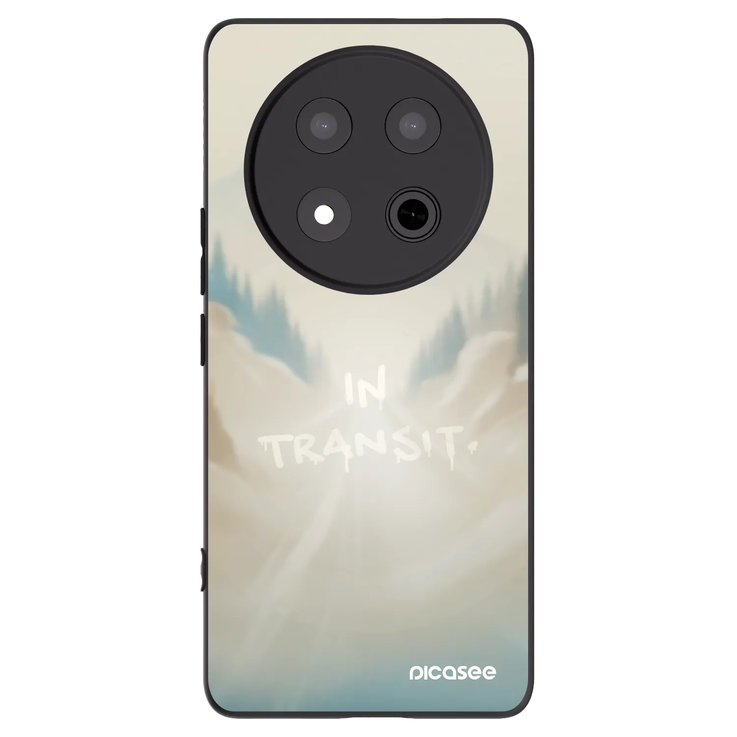 Picasee silikonski črni ovitek za Honor Magic7 Lite 5G - IN TRANSIT
