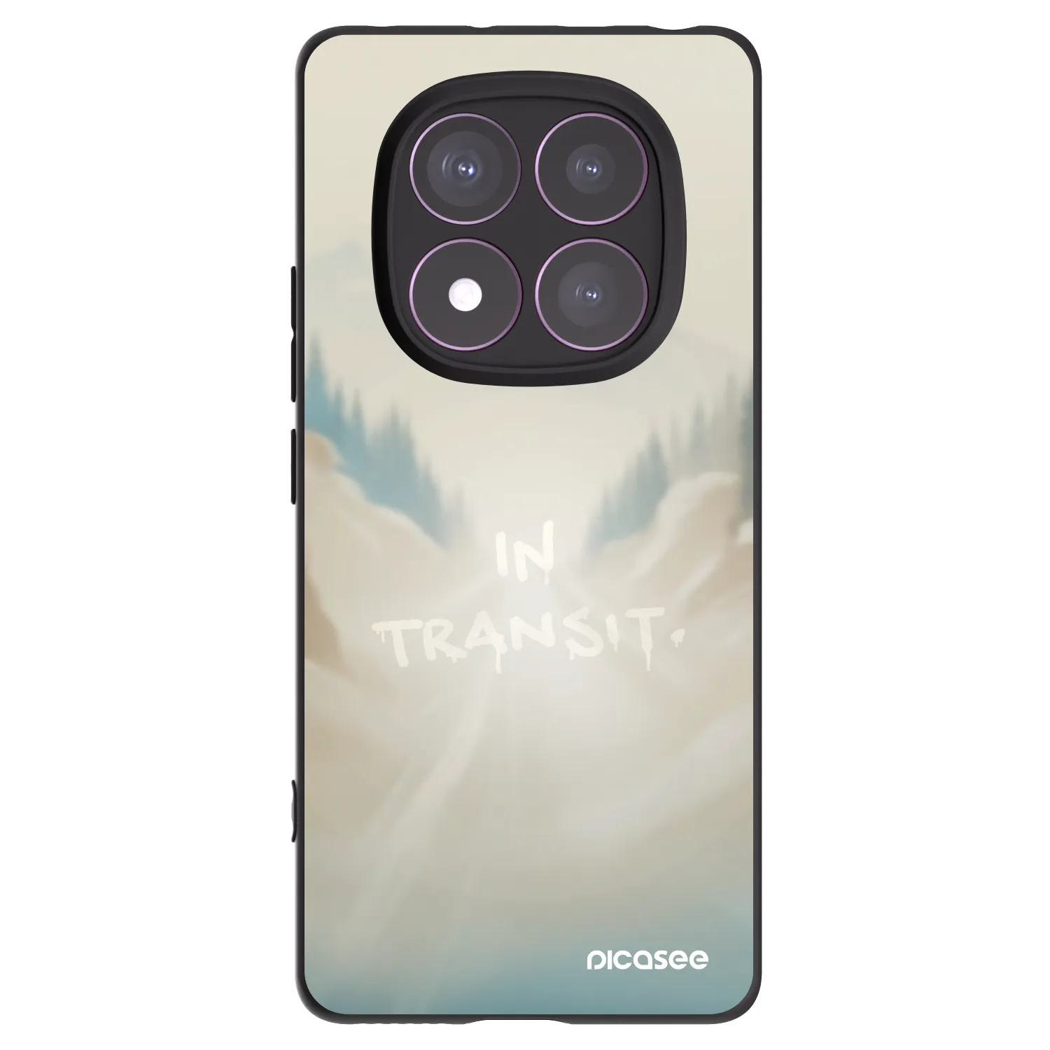 Picasee silikonski črni ovitek za Xiaomi Redmi Note 14 Pro 4G - IN TRANSIT