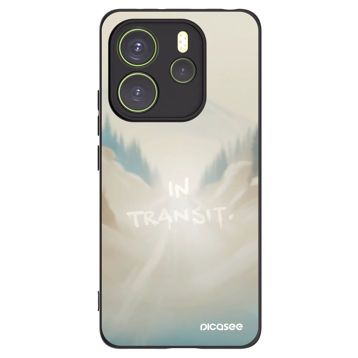 Picasee silikonski črni ovitek za Xiaomi Redmi Note 14 4G - IN TRANSIT