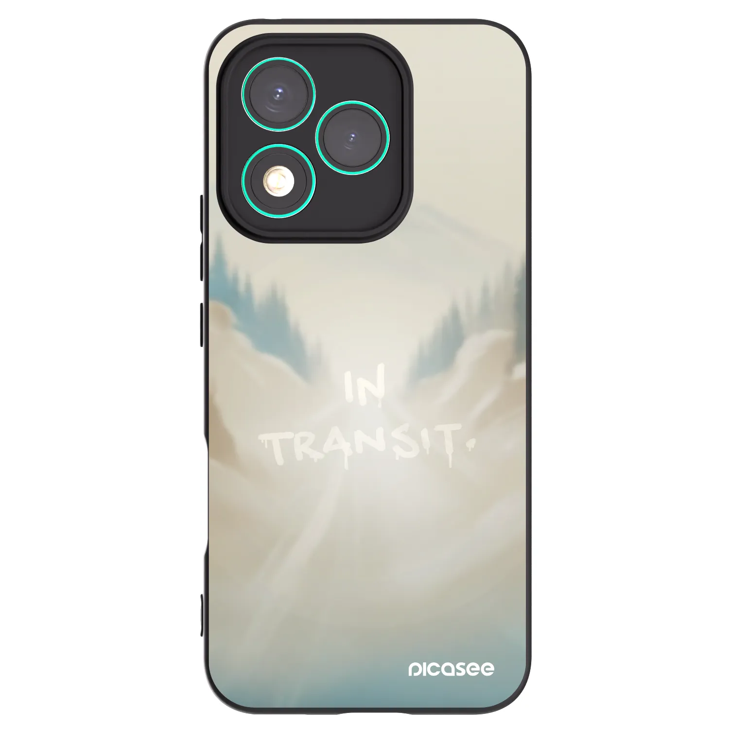 Picasee silikonski črni ovitek za Honor 400 Lite 5G - IN TRANSIT