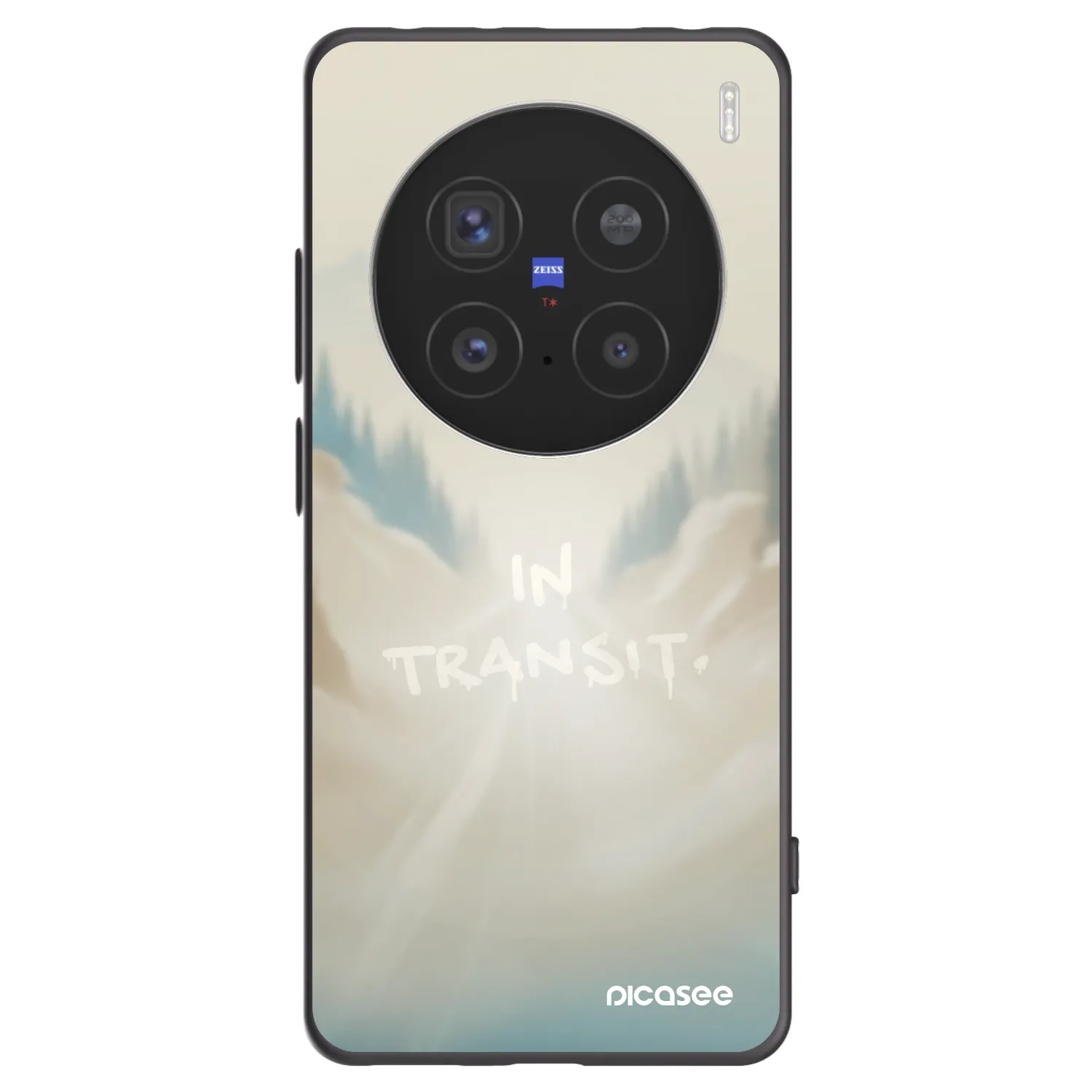 Picasee silikonski črni ovitek za Vivo X200 Pro - IN TRANSIT