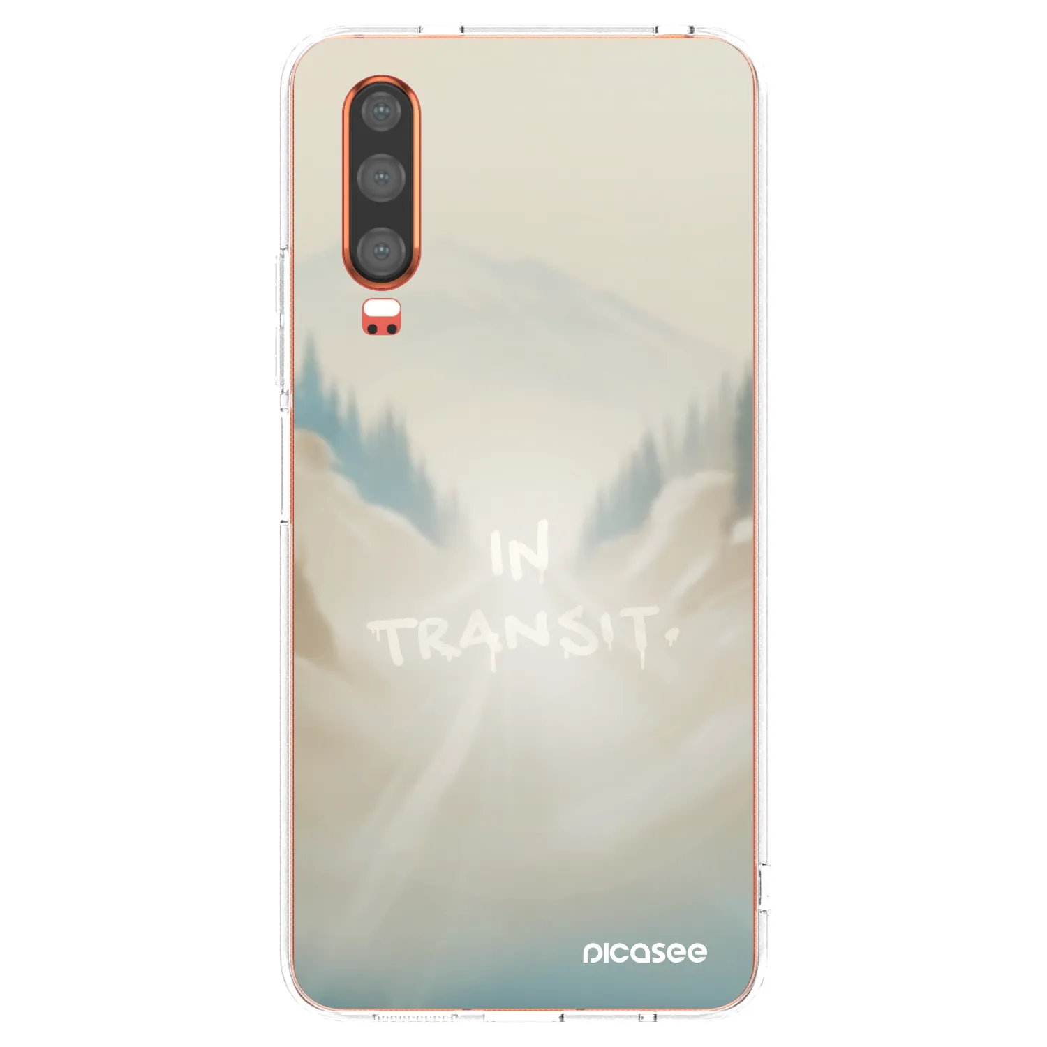 Picasee silikonski prozorni ovitek za Huawei P30 - IN TRANSIT
