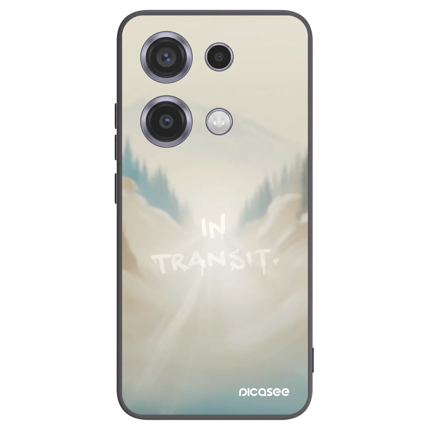 Picasee silikonski črni ovitek za Xiaomi Redmi Note 14S - IN TRANSIT