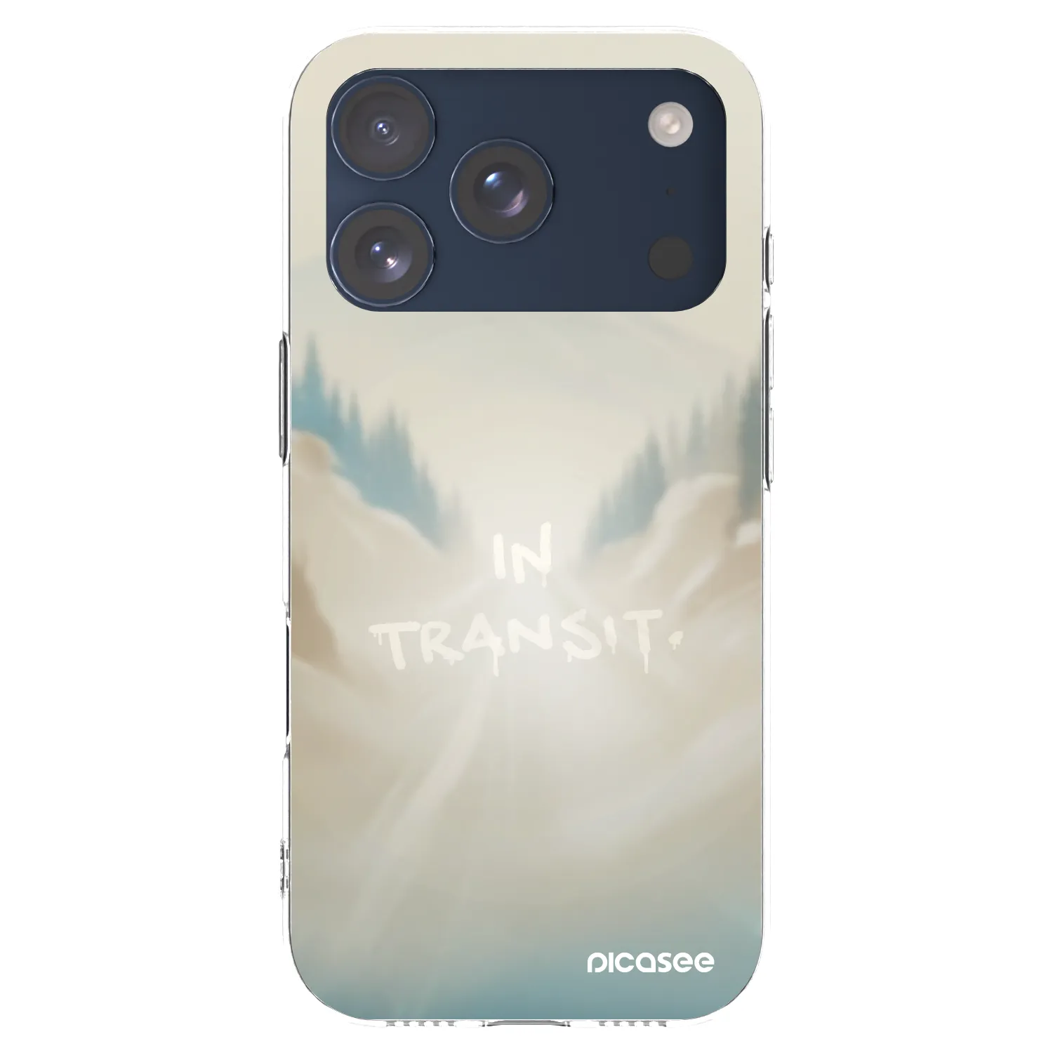 Picasee silikonski prozorni ovitek za Apple iPhone 17 Pro - IN TRANSIT