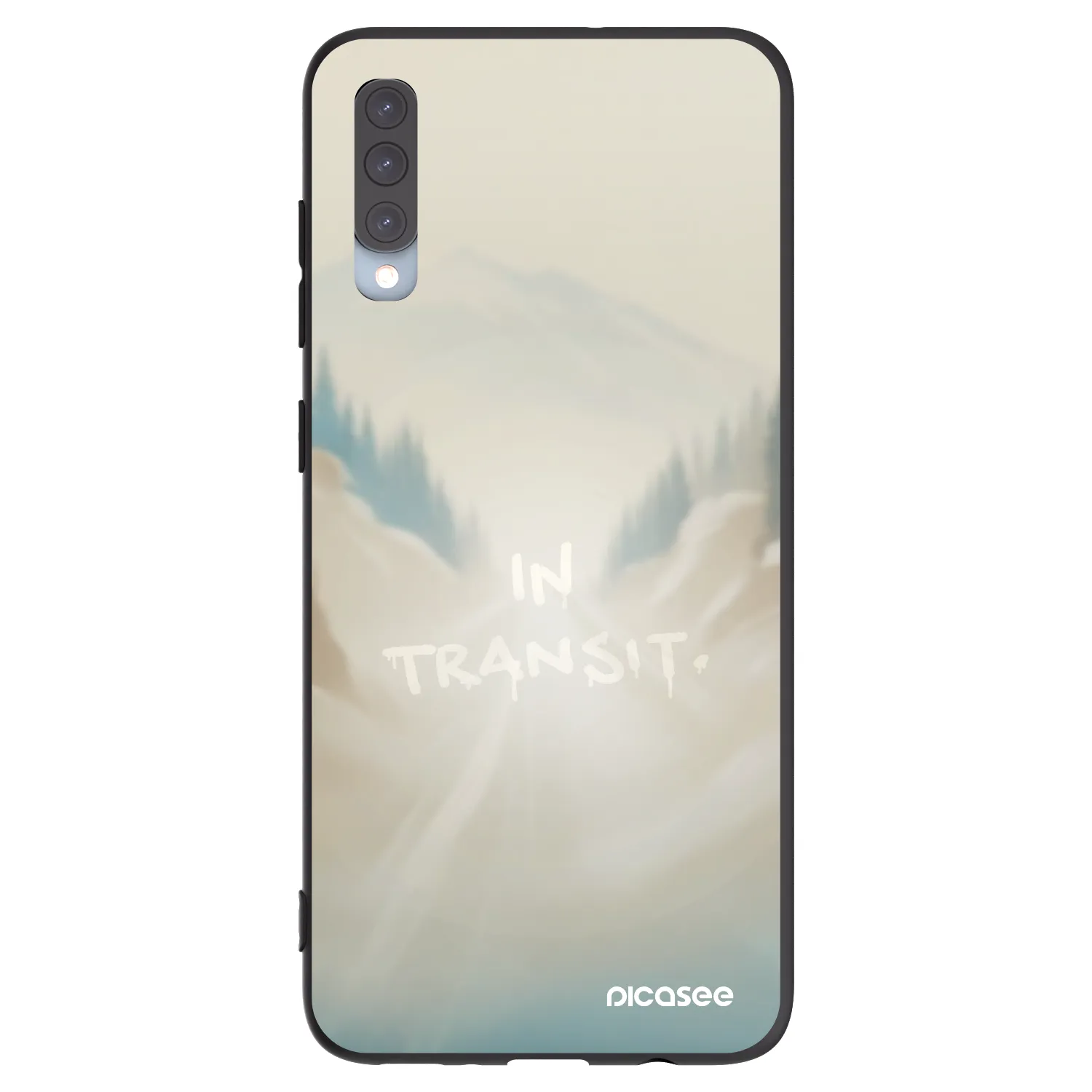 Picasee silikonski črni ovitek za Samsung Galaxy A70 A705F - IN TRANSIT
