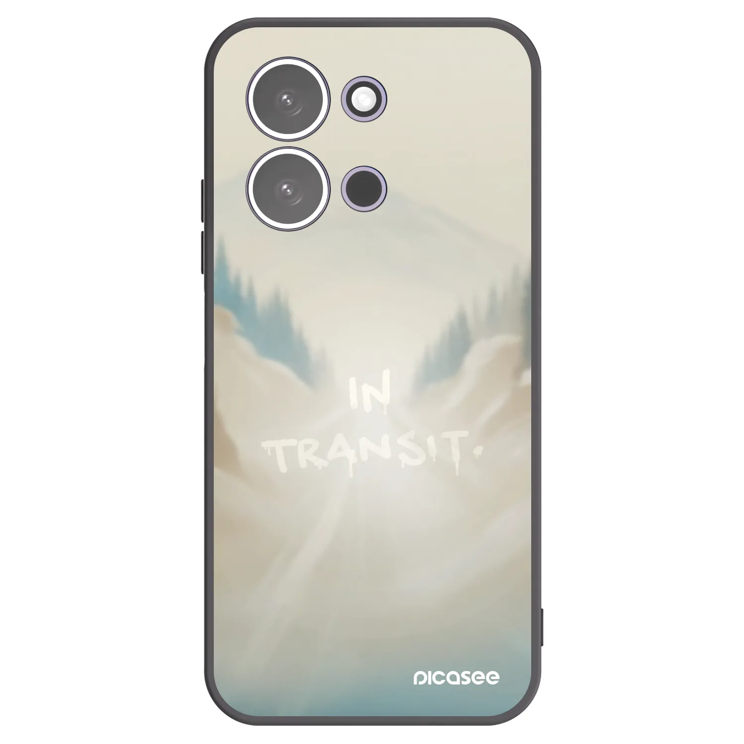 Picasee silikonski črni ovitek za Xiaomi Redmi 15C 5G - IN TRANSIT