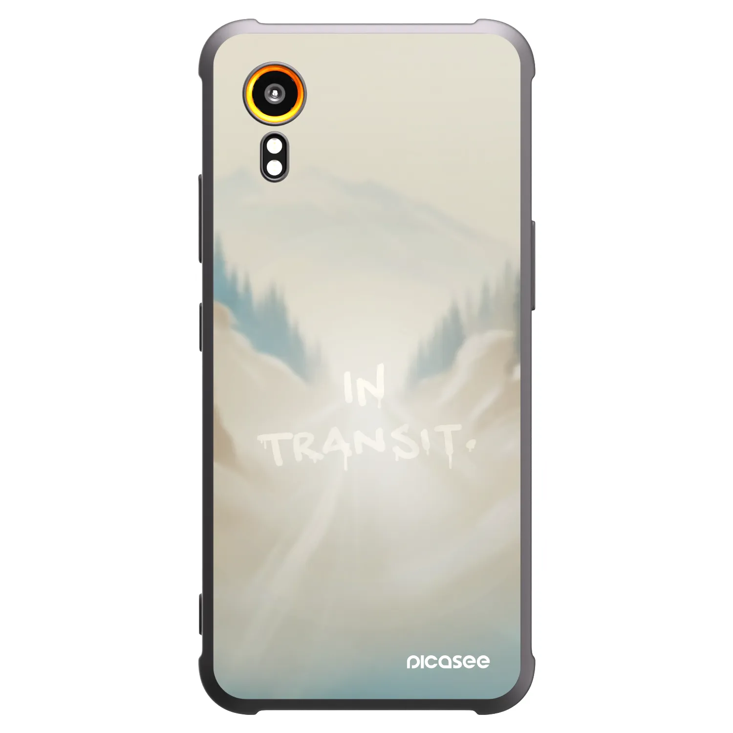 Picasee silikonski črni ovitek za Samsung Galaxy Xcover 7 - IN TRANSIT