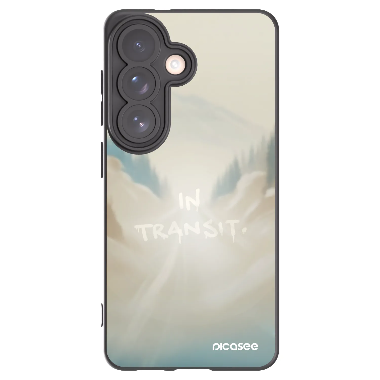 Picasee silikonski črni ovitek za Samsung Galaxy S26 - IN TRANSIT