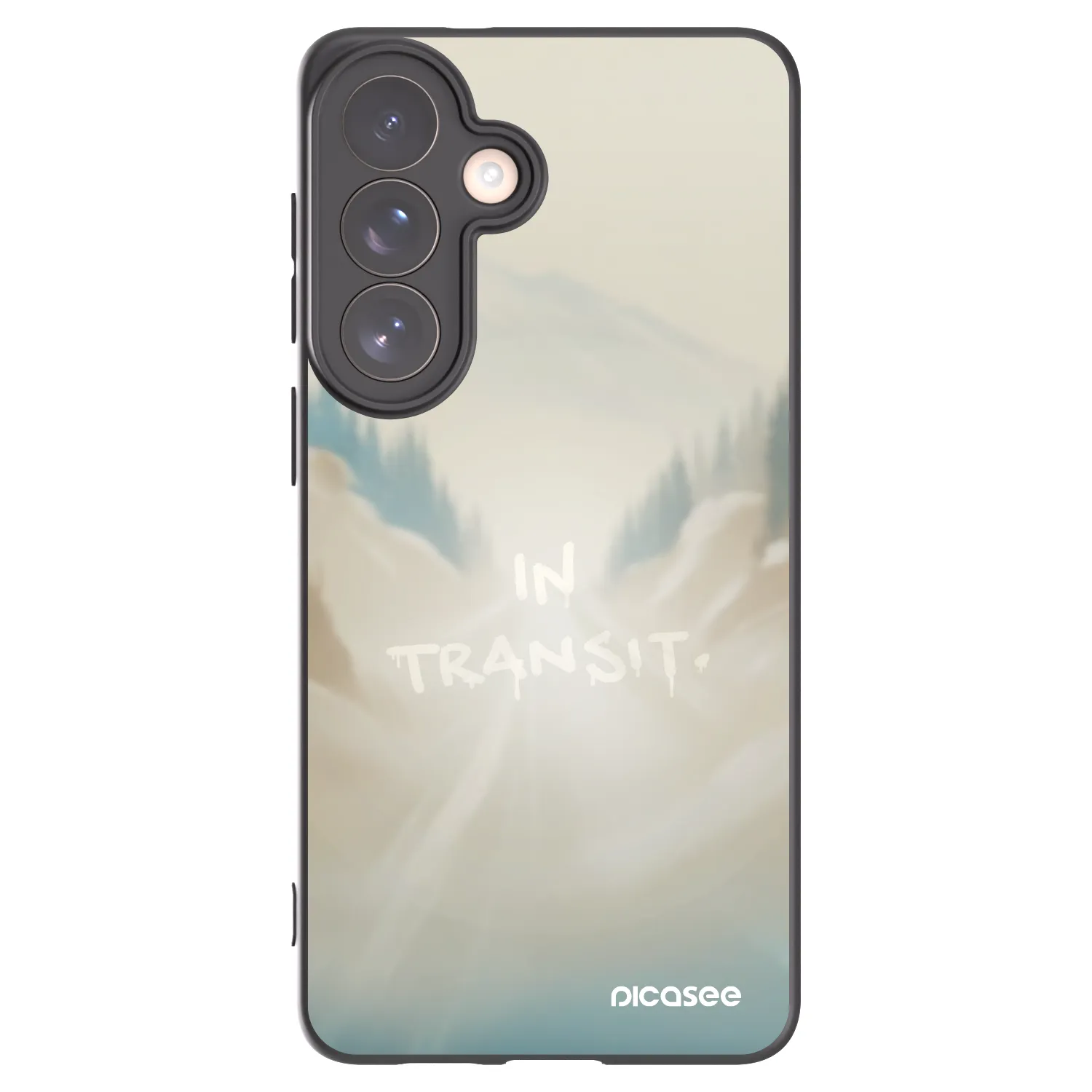 Picasee silikonski črni ovitek za Samsung Galaxy S26+ - IN TRANSIT