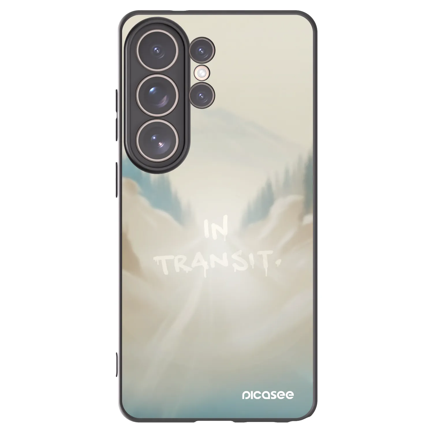 Picasee silikonski črni ovitek za Samsung Galaxy S26 Ultra - IN TRANSIT