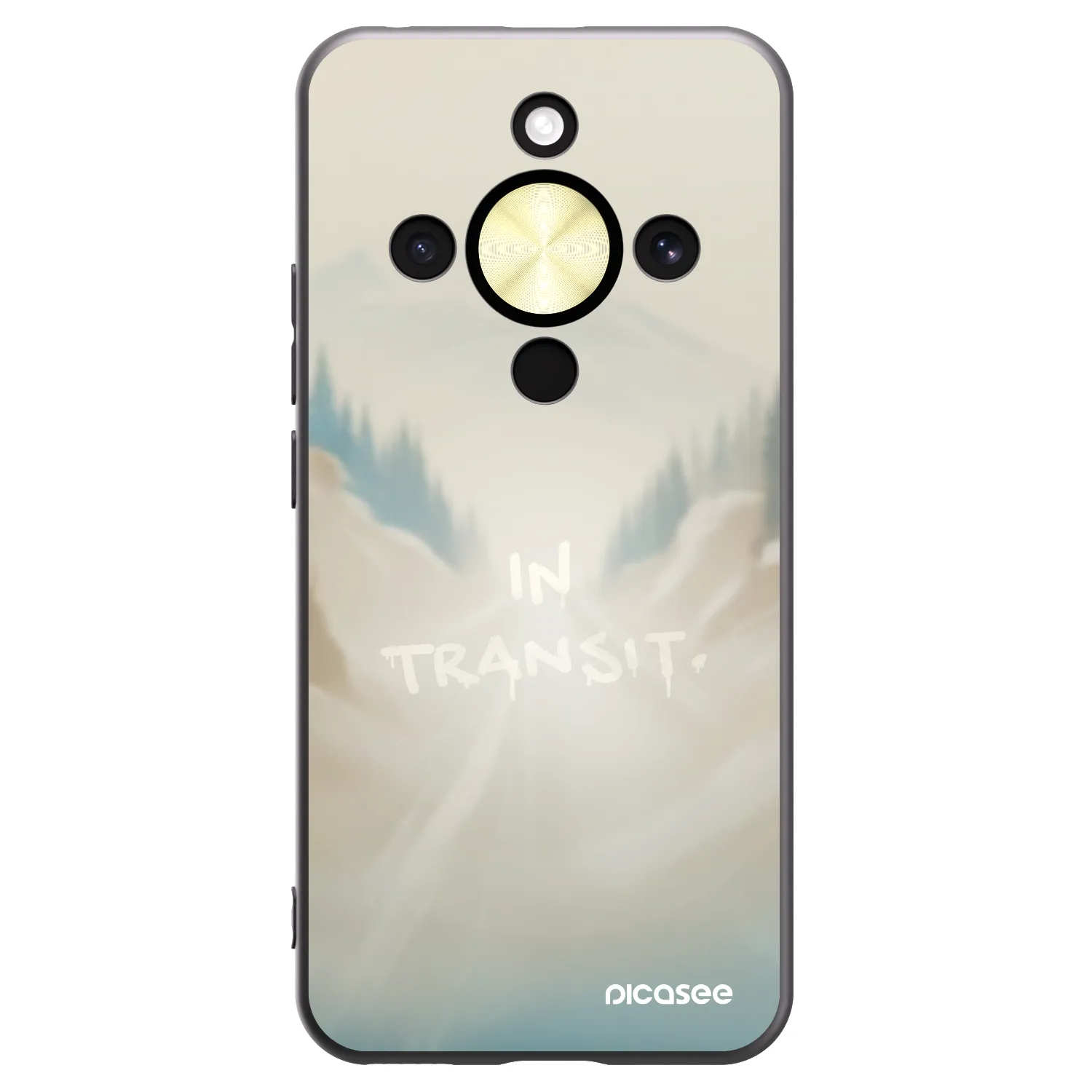 Picasee silikonski črni ovitek za Honor Magic8 Lite 5G - IN TRANSIT
