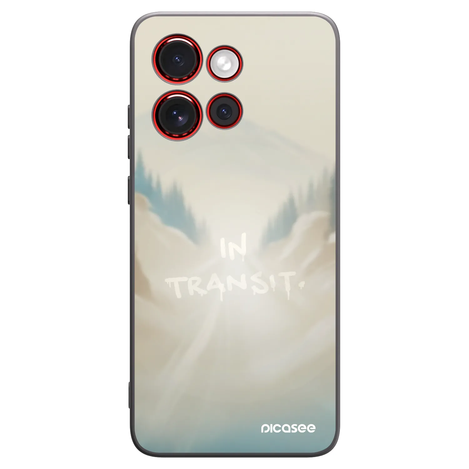Picasee silikonski črni ovitek za Motorola Edge 60 Neo 5G - IN TRANSIT