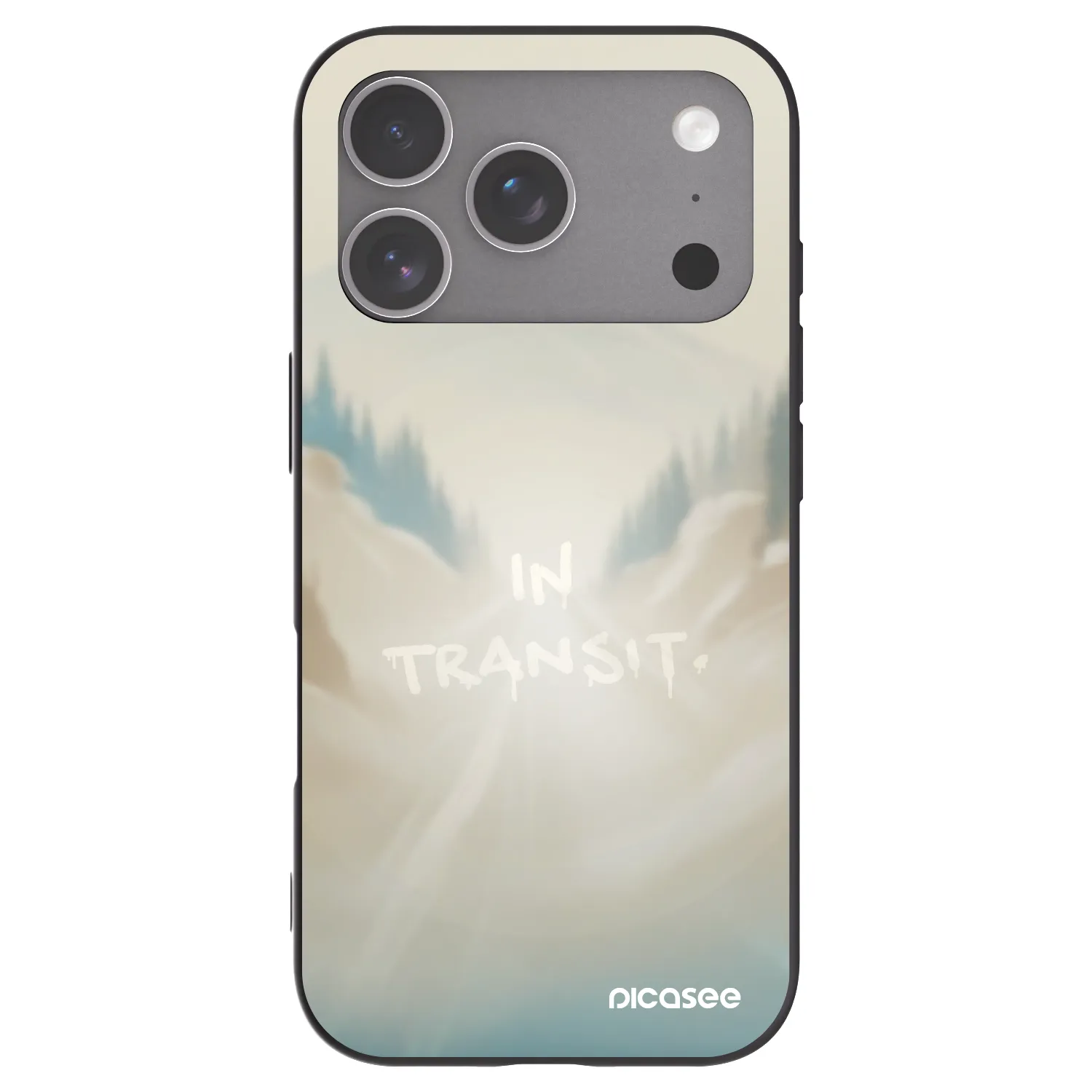 Picasee silikonski črni ovitek za Apple iPhone 18 Pro - IN TRANSIT