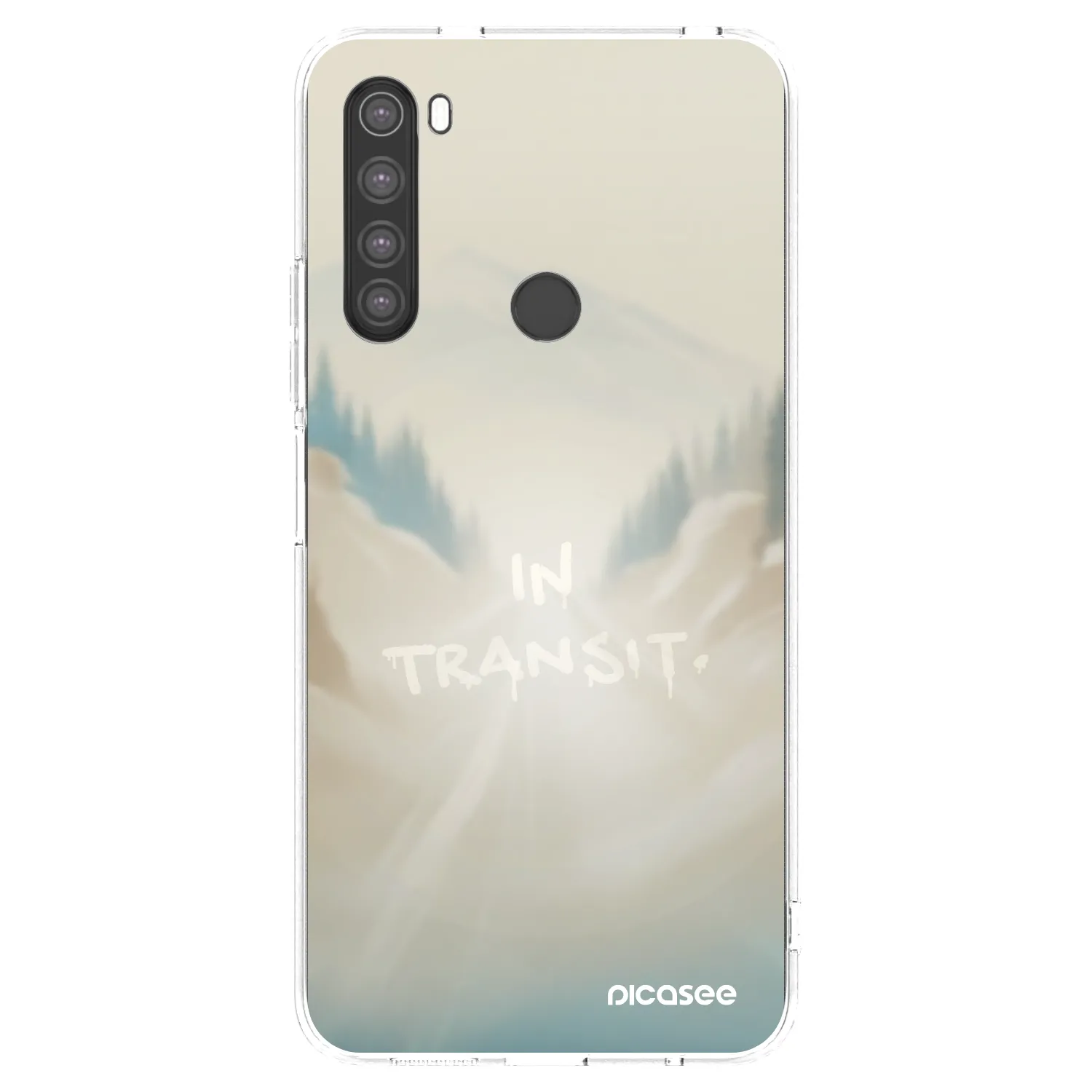 Picasee silikonski prozorni ovitek za Xiaomi Redmi Note 8 - IN TRANSIT