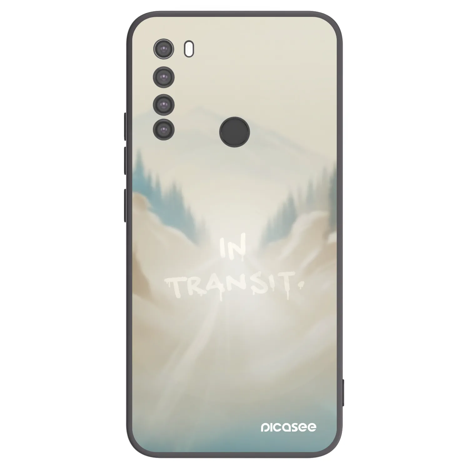 Picasee silikonski črni ovitek za Xiaomi Redmi Note 8 - IN TRANSIT