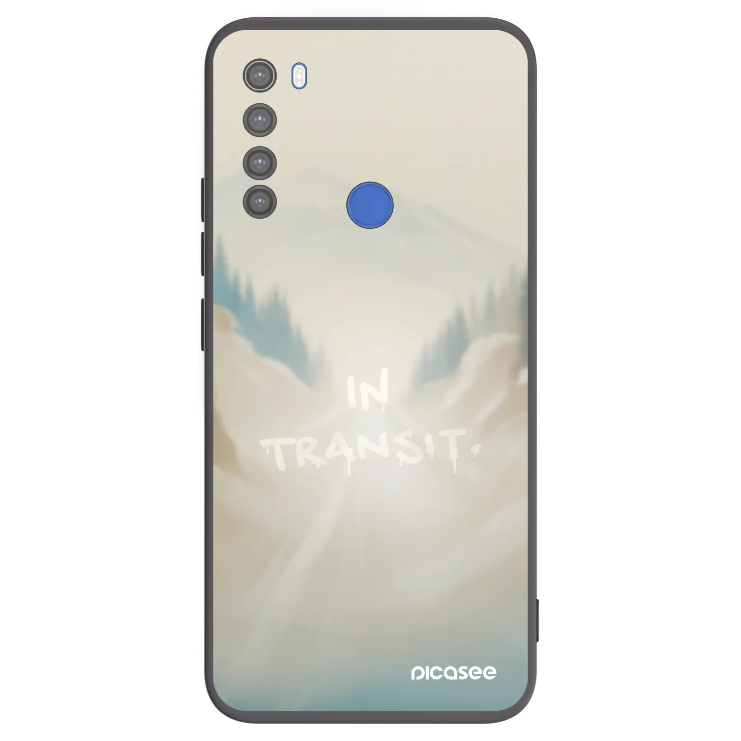 Picasee silikonski črni ovitek za Xiaomi Redmi Note 8T - IN TRANSIT