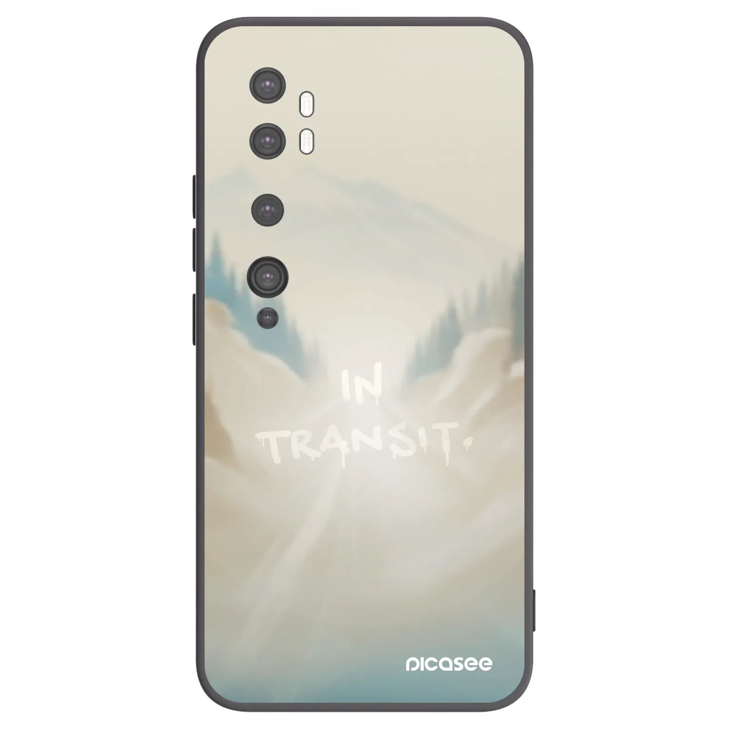 Picasee silikonski črni ovitek za Xiaomi Mi Note 10 (Pro) - IN TRANSIT