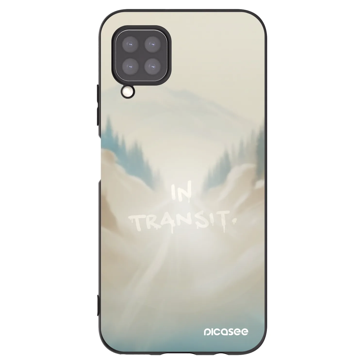 Picasee silikonski črni ovitek za Huawei P40 Lite - IN TRANSIT