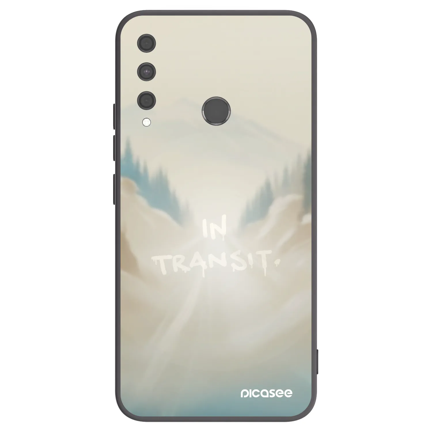 Picasee silikonski črni ovitek za Huawei P40 Lite E - IN TRANSIT