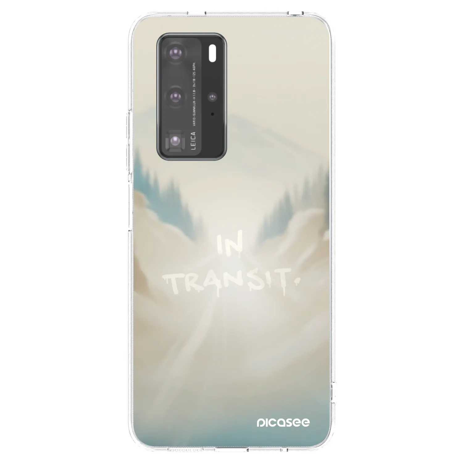 Picasee silikonski prozorni ovitek za Huawei P40 Pro - IN TRANSIT