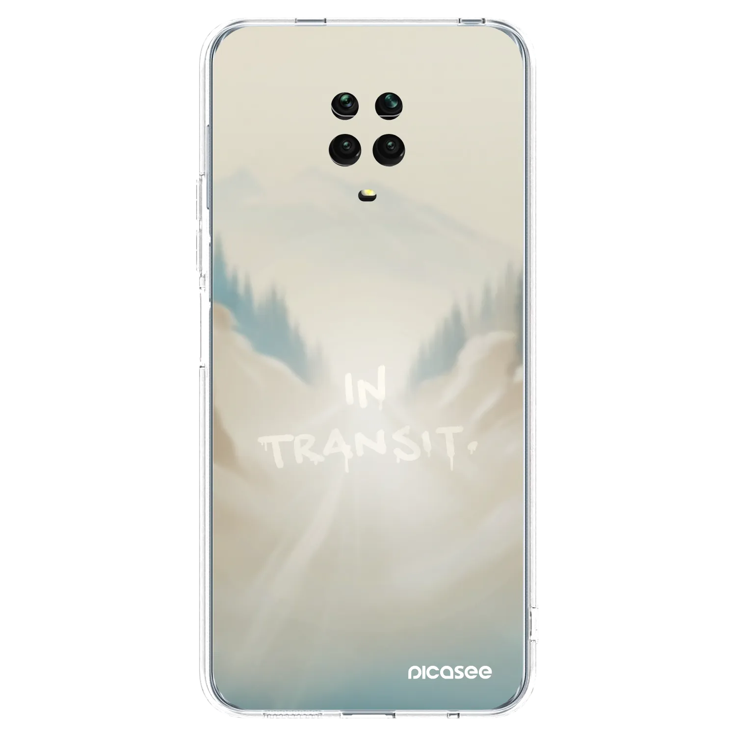 Picasee silikonski prozorni ovitek za Xiaomi Redmi Note 9 Pro - IN TRANSIT