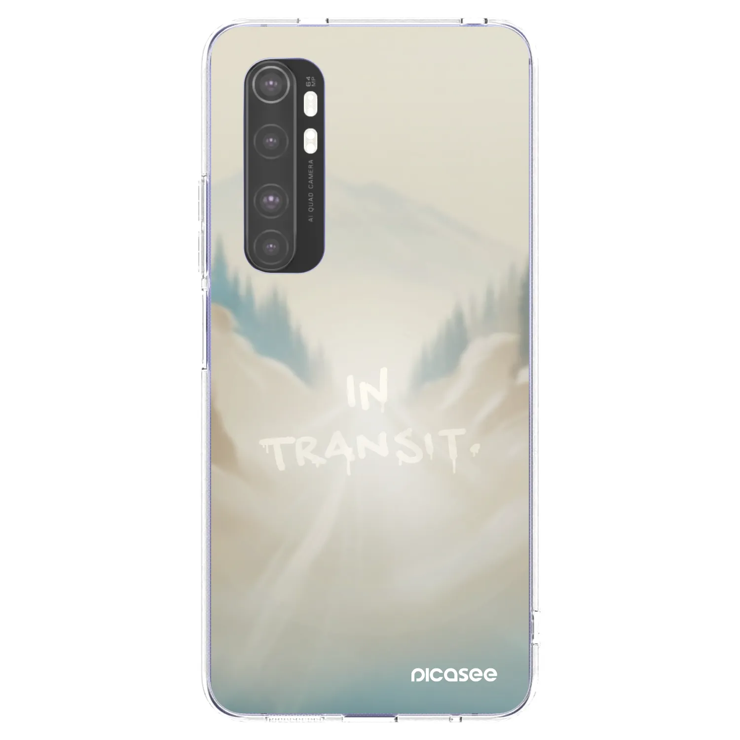 Picasee silikonski prozorni ovitek za Xiaomi Mi Note 10 Lite - IN TRANSIT