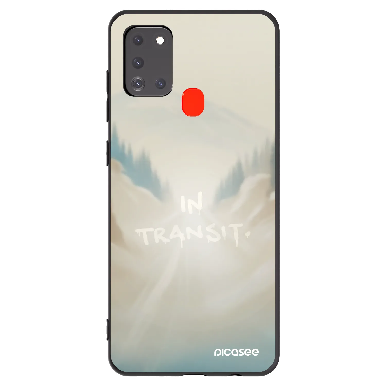 Picasee silikonski črni ovitek za Samsung Galaxy A21s - IN TRANSIT