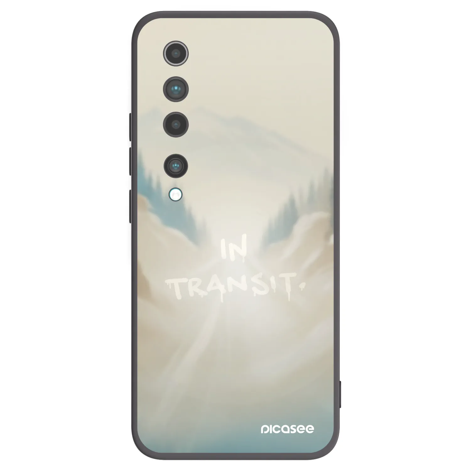 Picasee silikonski črni ovitek za Xiaomi Mi 10 - IN TRANSIT