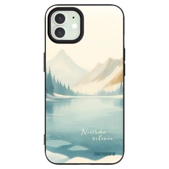 Picasee silikonski črni ovitek za Apple iPhone 12 - NOTHERN SILENCE