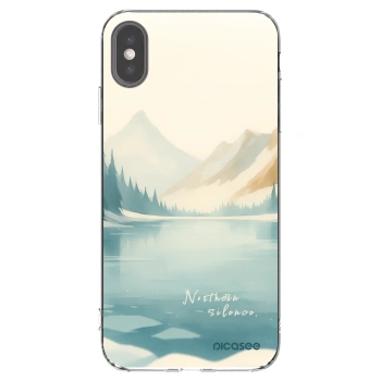 Picasee silikonski prozorni ovitek za Apple iPhone XS Max - NOTHERN SILENCE