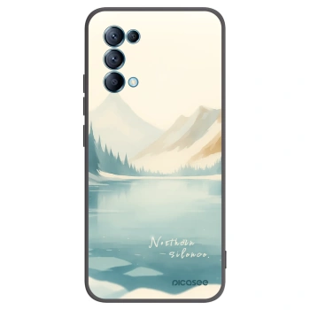 Picasee silikonski črni ovitek za OPPO Reno 5 5G - NOTHERN SILENCE