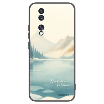 Picasee silikonski črni ovitek za Honor 70 - NOTHERN SILENCE